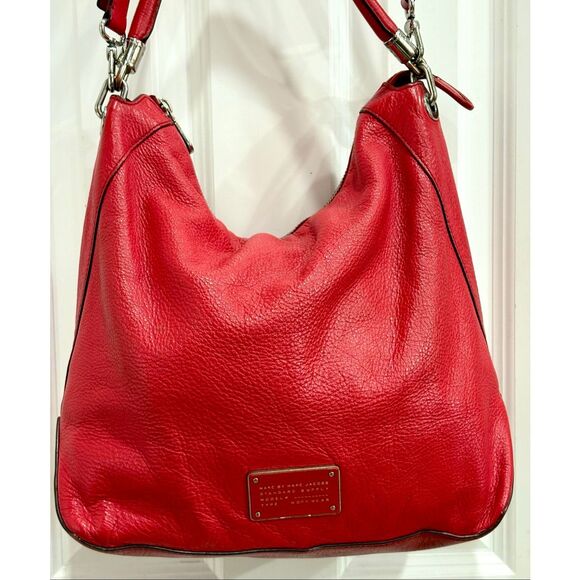 MARC by MARC JACOBS - "Too Hot to Handle" Red Leather Hobo  Shoulder/Crossbody🔥 - Picture 3 of 15